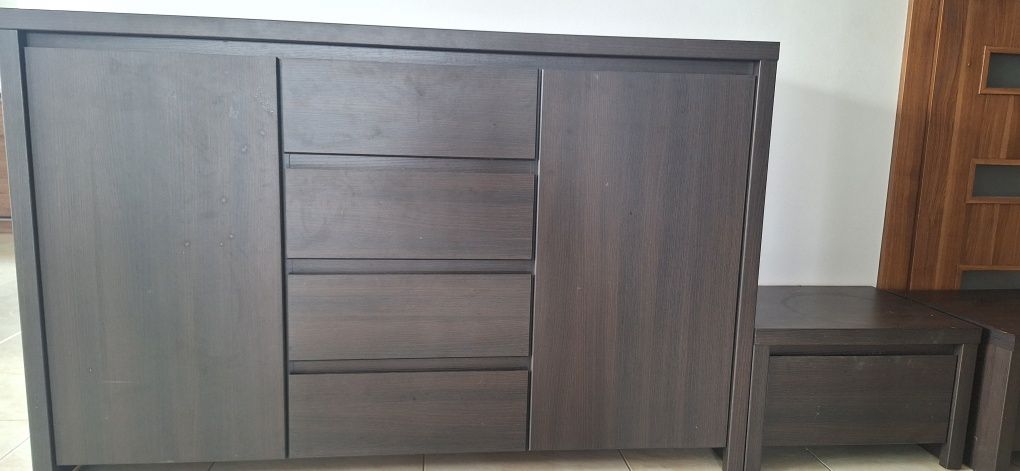 Komoda BRW Kaspian plus 2 szafki nocne