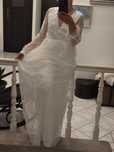 Suknia ślubna Flower trim mesh gown r.38