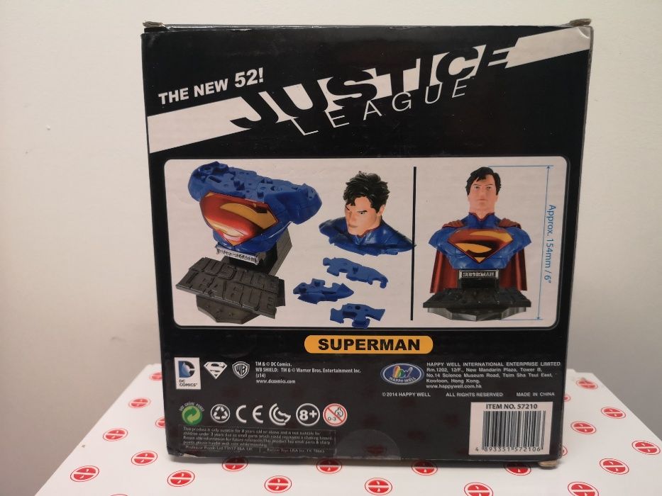 Figurka 3D puzzle Superman Justice DC Comics popiersie