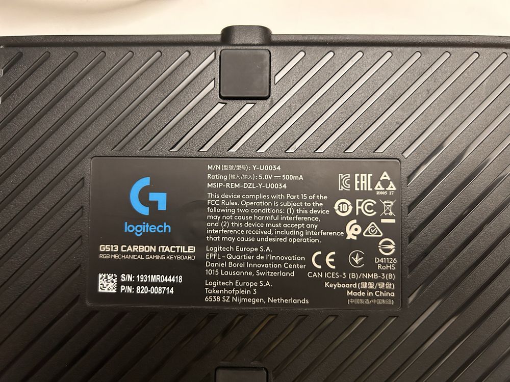 Teclado mecânico Logitech K845