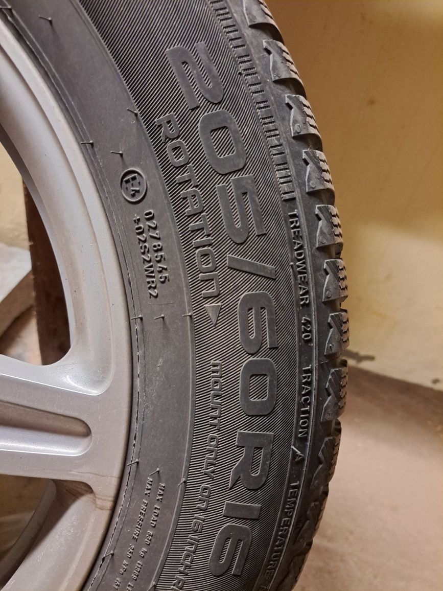 Koła oryginał audi 16 5x112 opony zimowe 205/60/16 felgi stan idealny