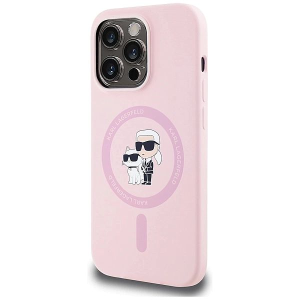Etui Karl Lagerfeld Silicone Karl&Choupette MagSafe na iPhone 14 Pro M