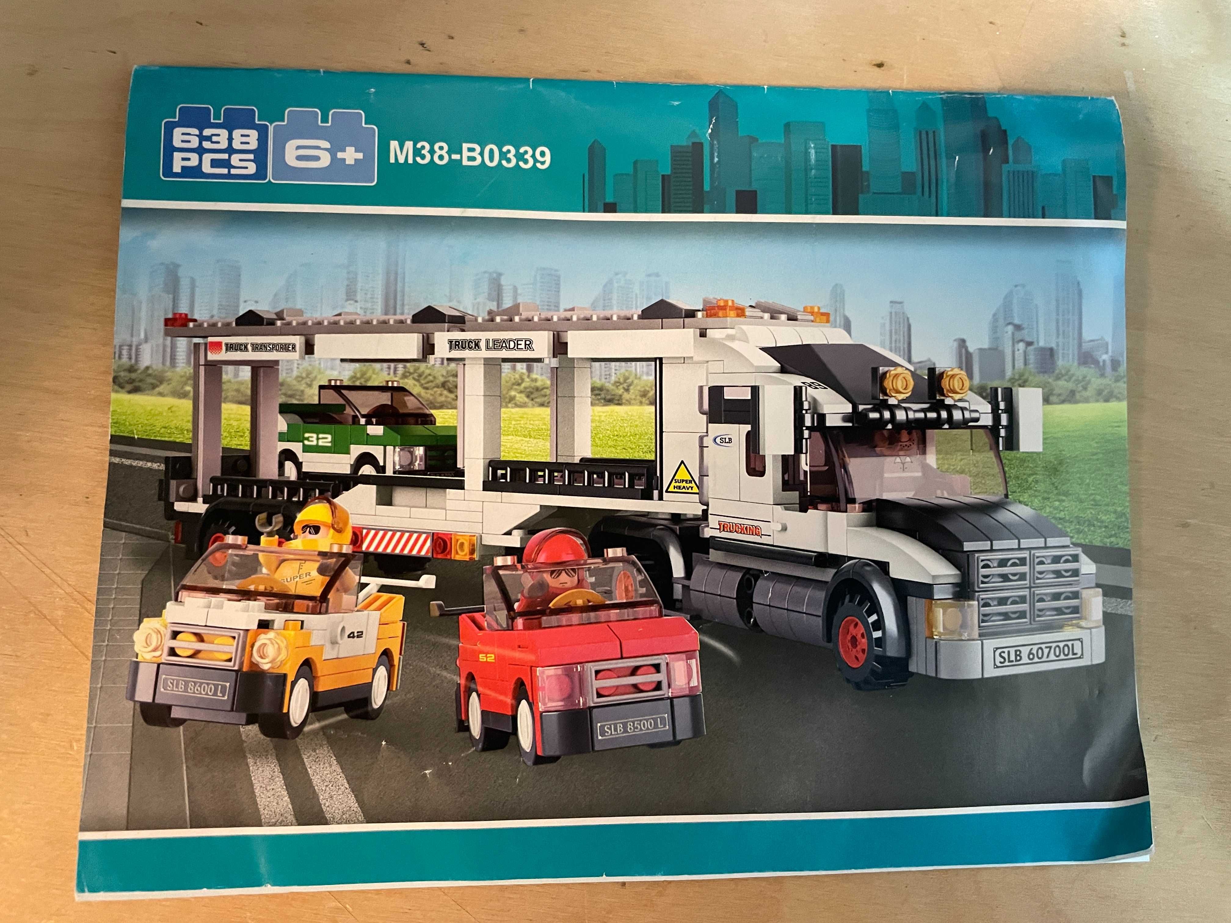 Camião de transporte de carros - para montagem - 638 peças