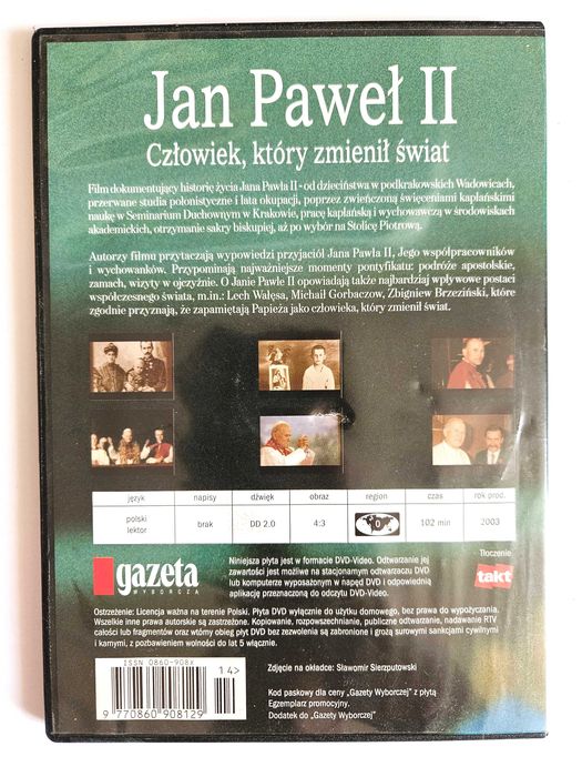 Jan Paweł II. Człowiek, który zmienił świat DVD