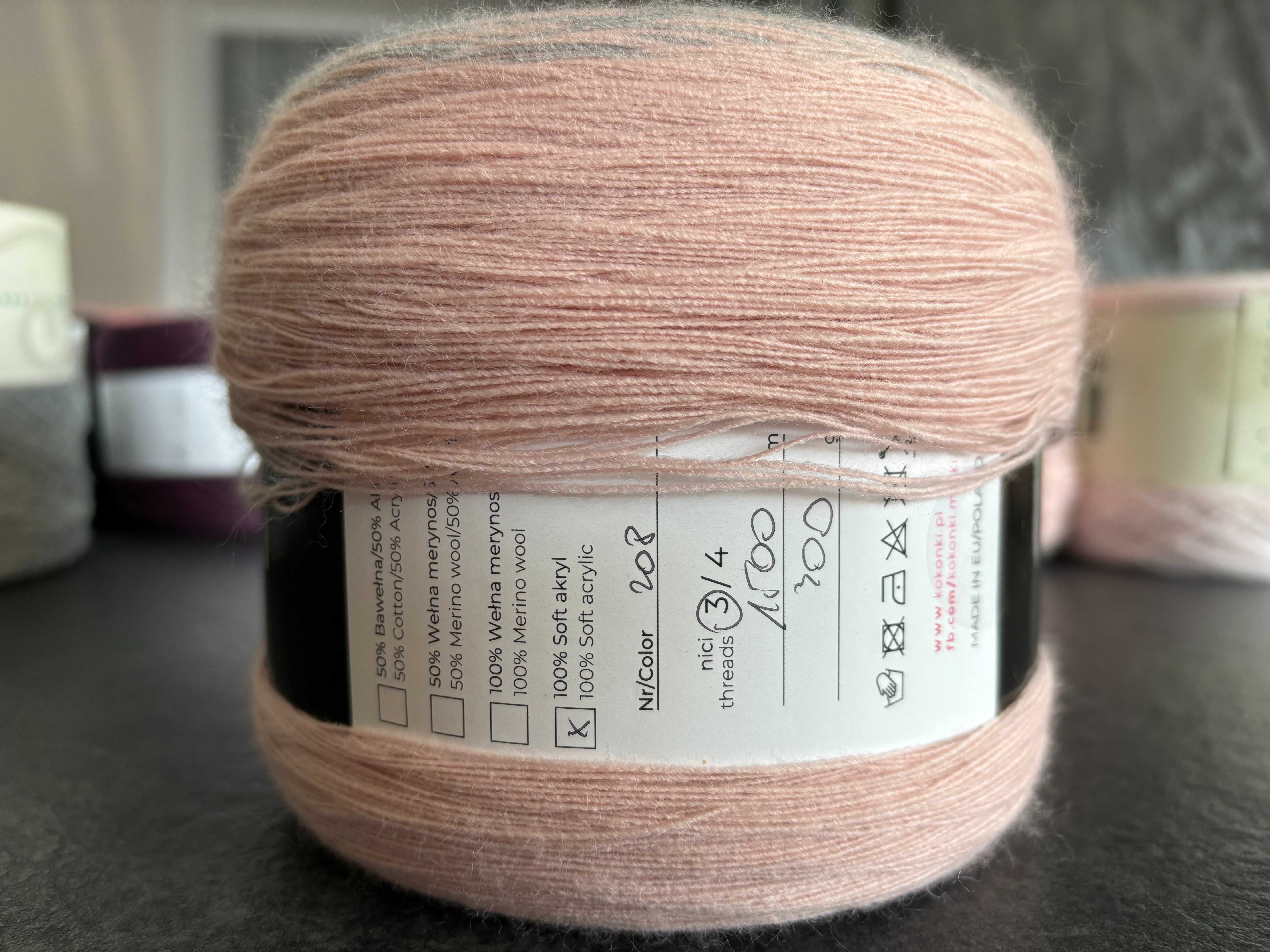 Włóczka Motek ombre, 100% soft akryl, 1500 m