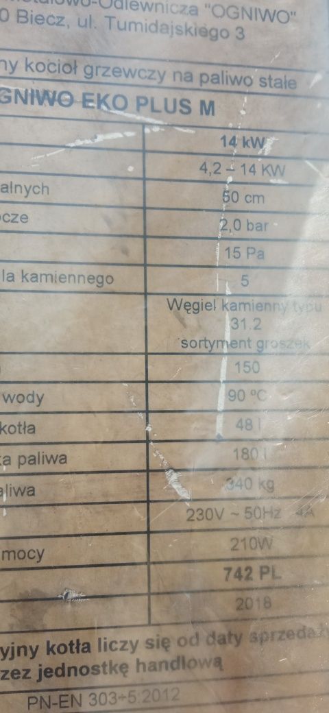 Podajnik do kotła Ogniwo klasa 5