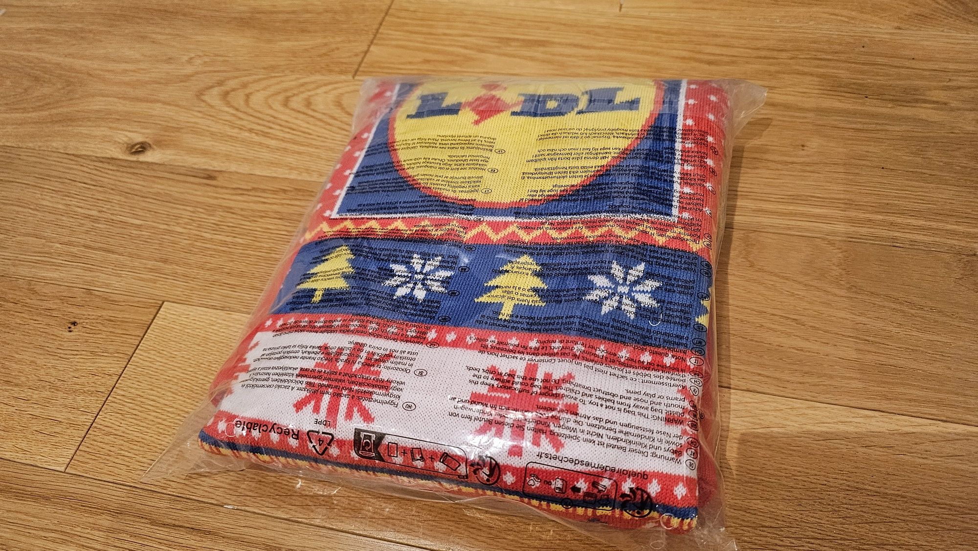 LIDL sweter świąteczny M 48/50 (czerwony, męski)