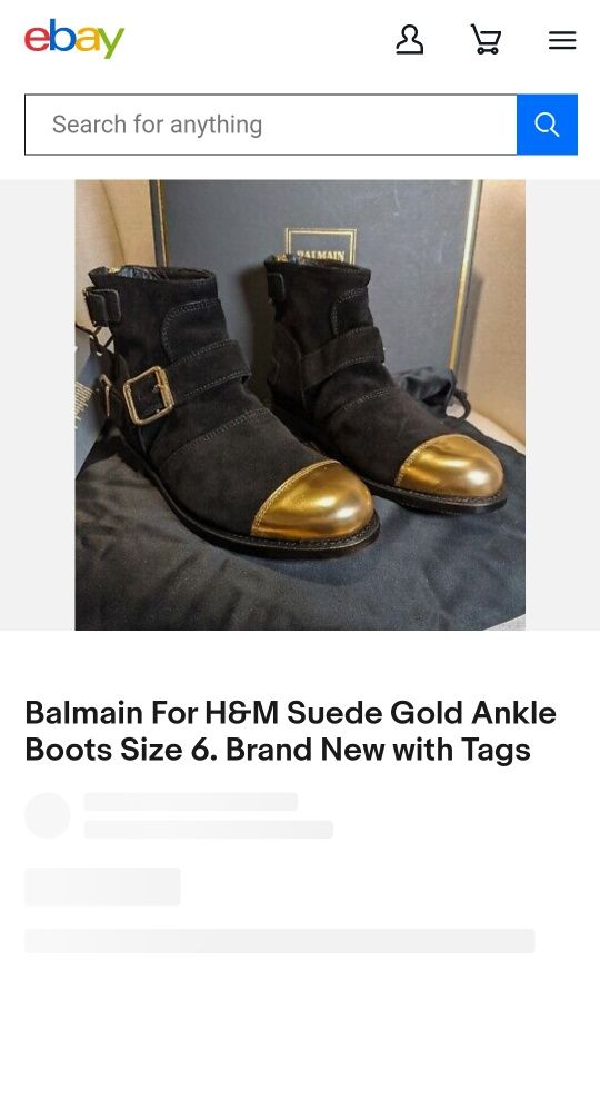 Balmain buty skórzane botki półbuty