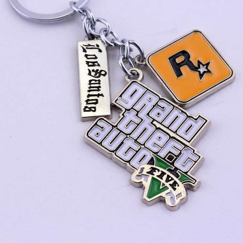 Brelok GTA V Grand Theft Auto 5 gadżet dla graczy metalowy metal