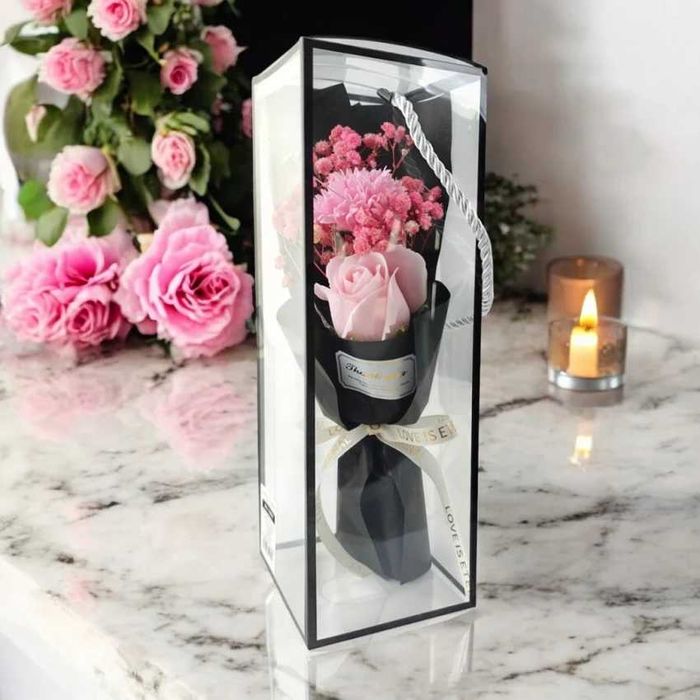 Bukiet Mydlanych Kwiatów LED  Na Dzien Nauczyciela