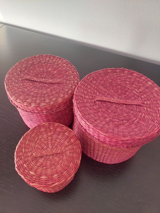 3 caixas de arrumação redondas Zara Home