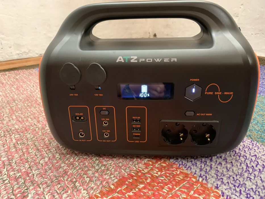 Нова зарядна станція ATZ Power 600W 642.6Wh