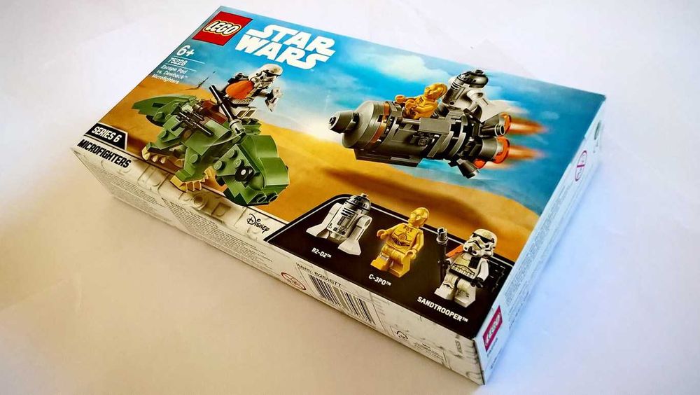 Lego Star Wars 75228 EscapePod vs Dewback Microfighters Series6 selado