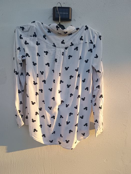 Koszula biała w myszka Miki