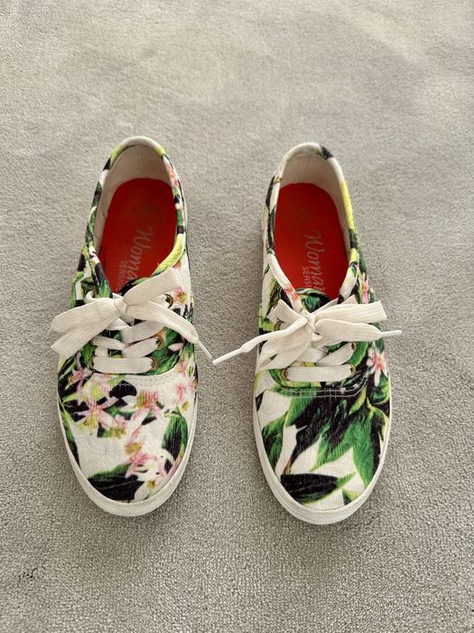 Sapatilhas florais Seaside, tamanho 37 (como NOVAS)