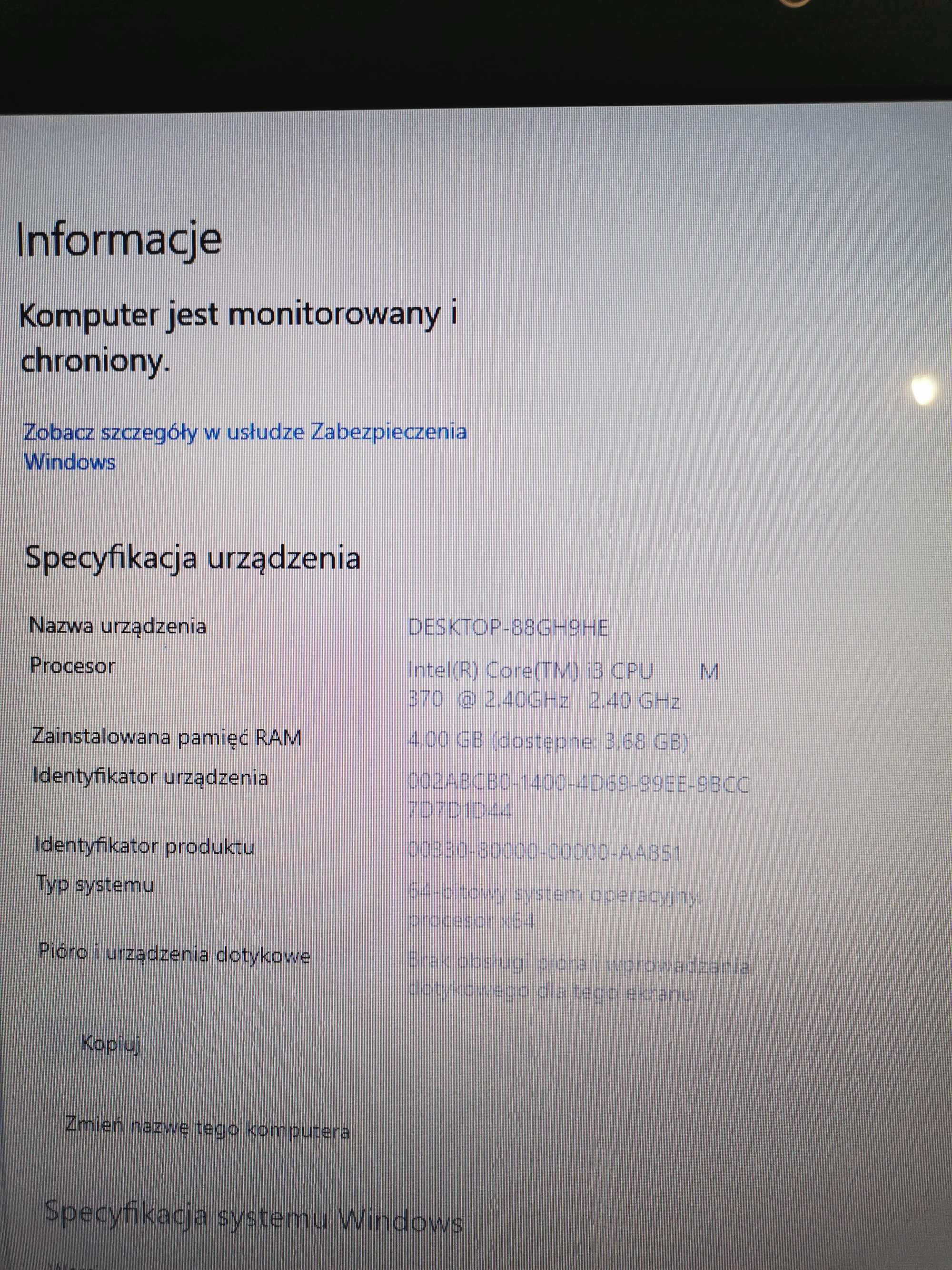 Laptop Acer 17,3 cali