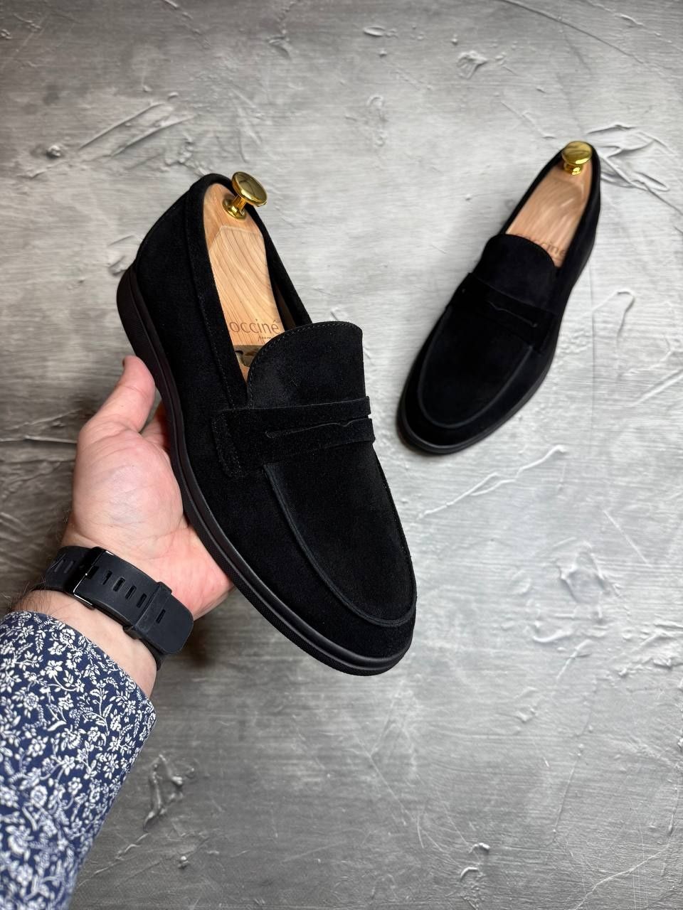 Лоферы ЗАМШЕВІ чоловічі чорні LORO PIANA Black! Натуральна Замша! ХИТ