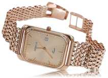 Męski zegarek z czerwonego złota 14k 585 Geneve mw001r&mbw004rW