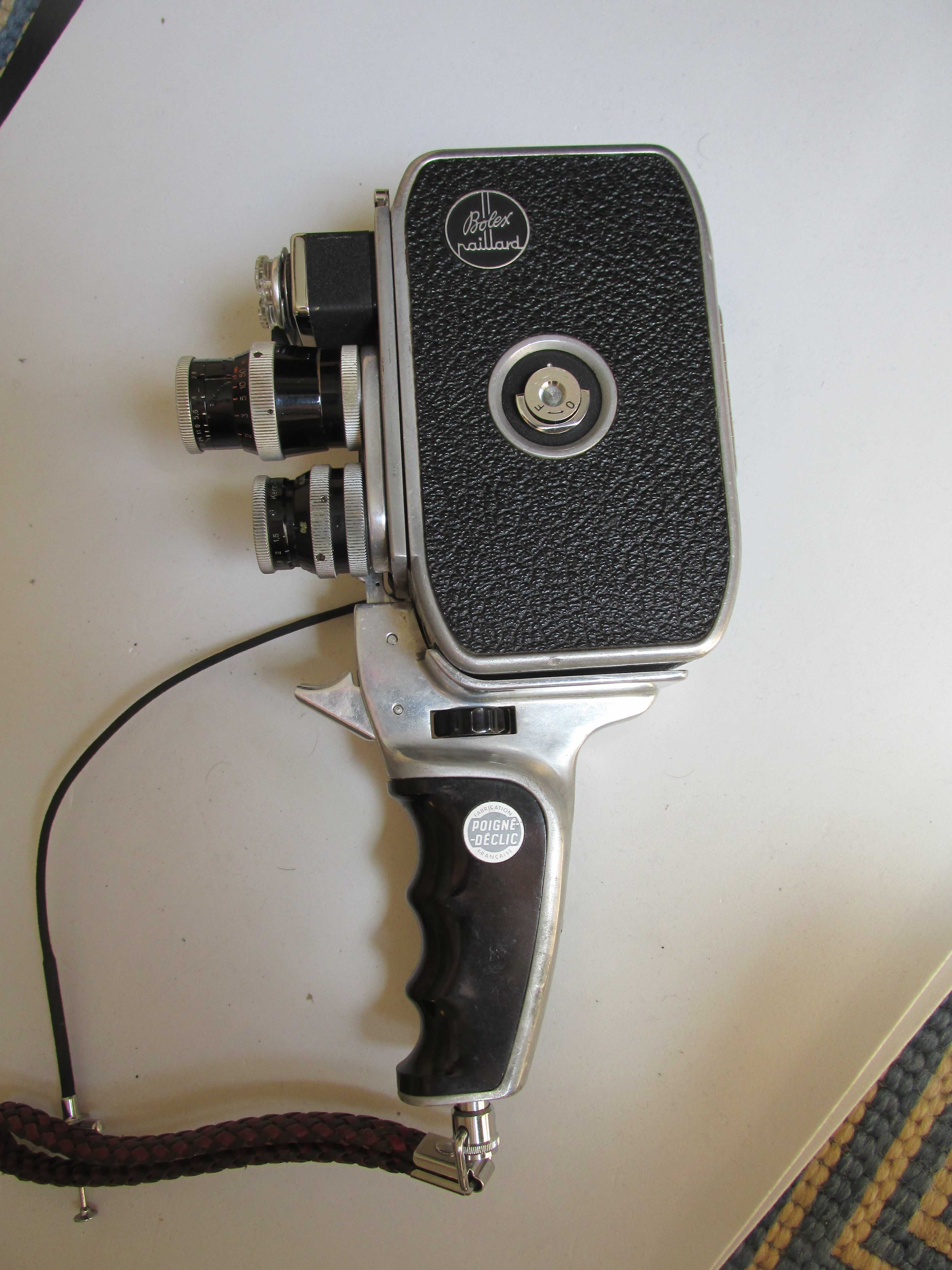 Máquina de filmar Bolex Paillard B 8 L de 1958, mais 6 acessórios