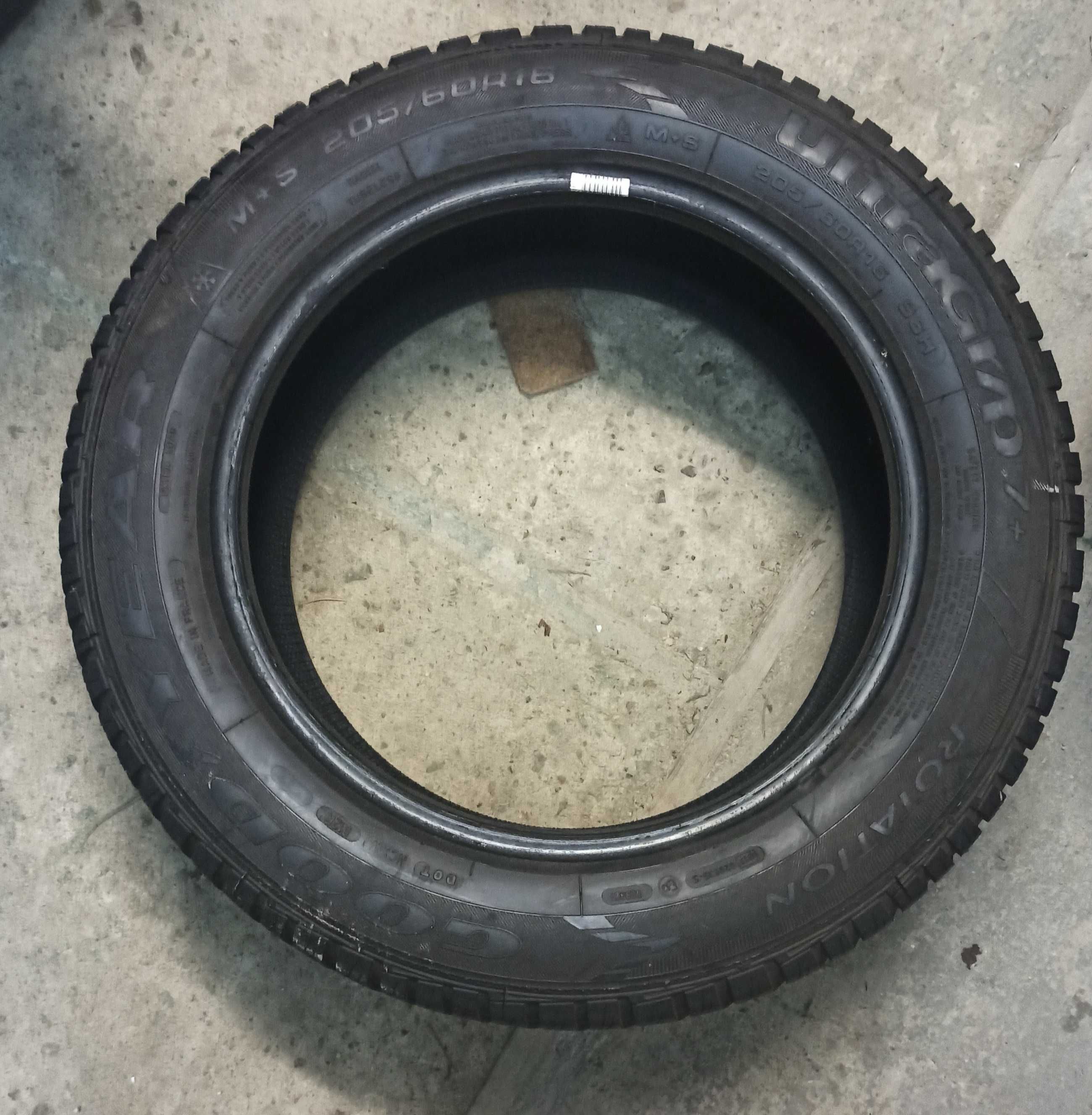 4 szt. OPONY 205/60/16 zima GOODYEAR Ultragrip7 CENA ZA KOMPLET