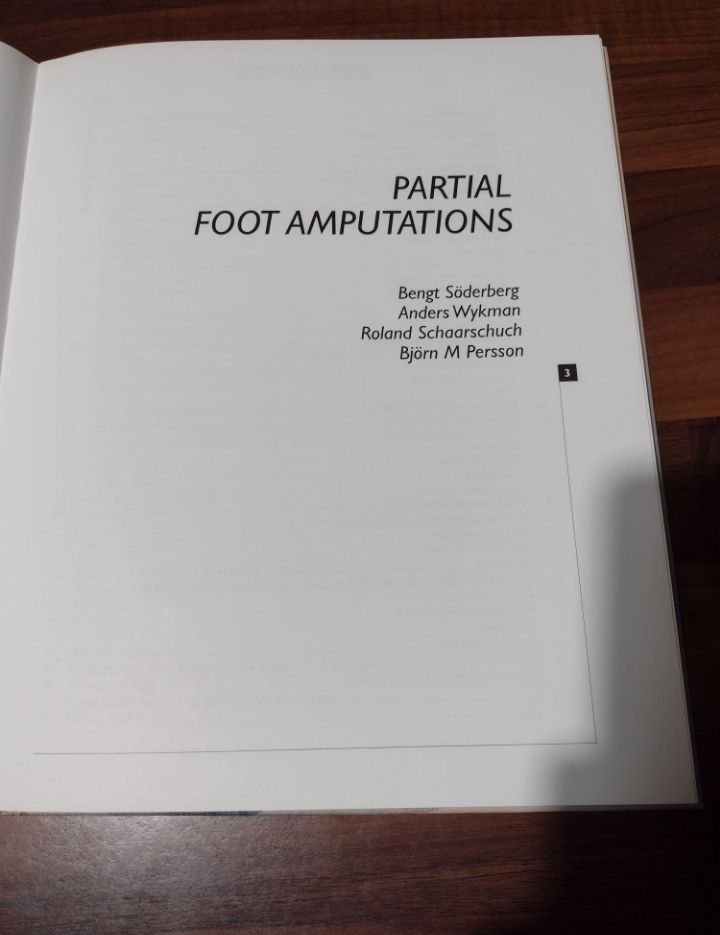 Książka naukowa Partial Foot Amputation