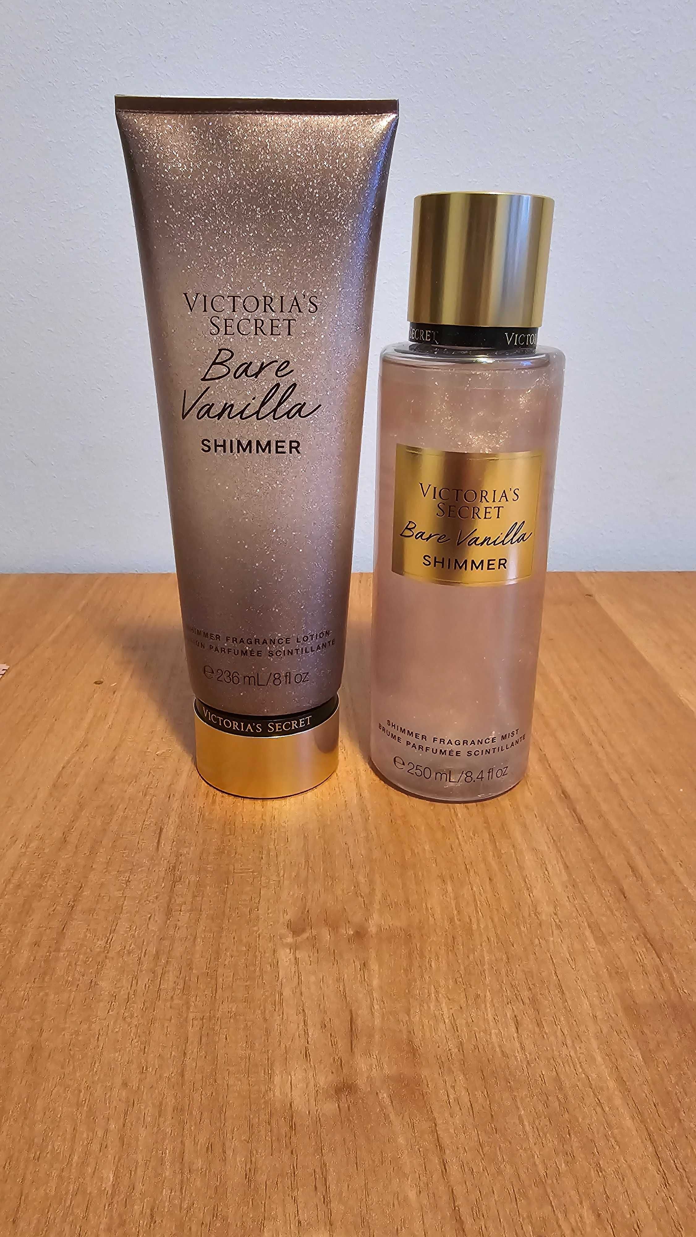 Zestaw Victoria's Secret Bare Vanilla Shimmer (mgiełka + balsam)