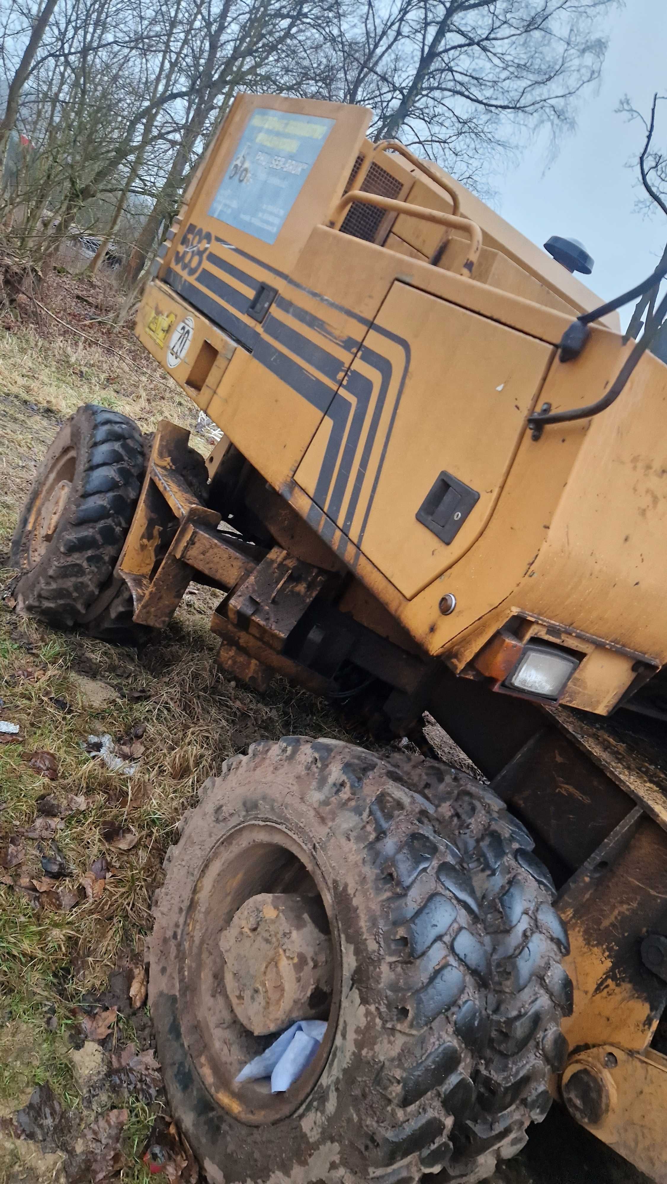 koparka Kołowa Case Poclain 588 silnik Cummins pompa most głowica