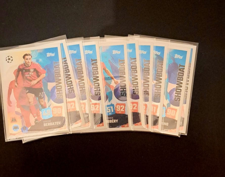 Cartas futebol topps