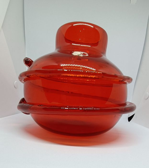 Wazon Krakowski Instytut Szkła Jakubas z metką