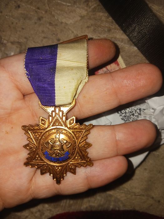 Medalha vida por vida bomberios antiga