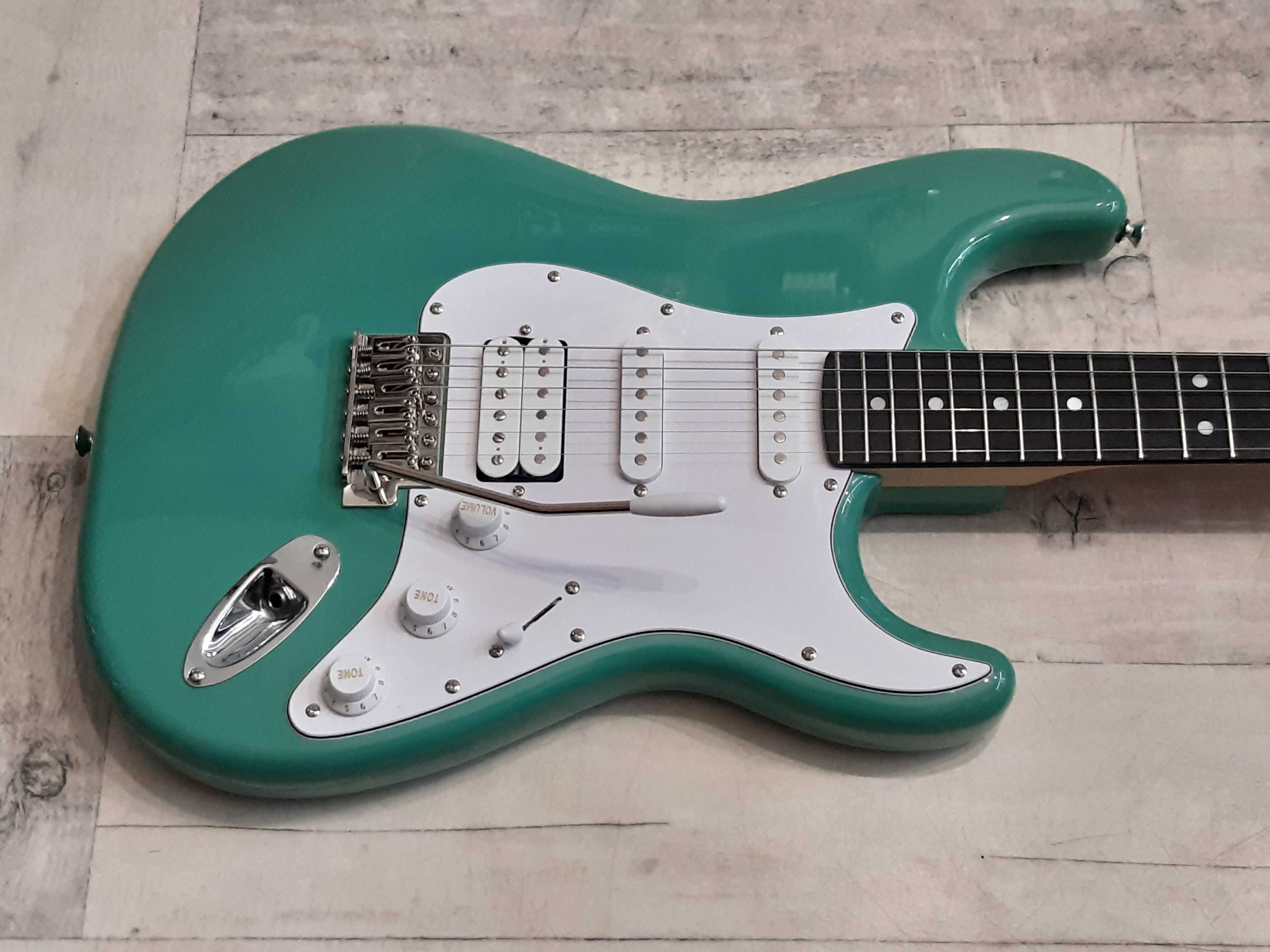 Gitara Stratocaster Auriga -HSS- Surf Green - wysyłka Gratis - zamiana