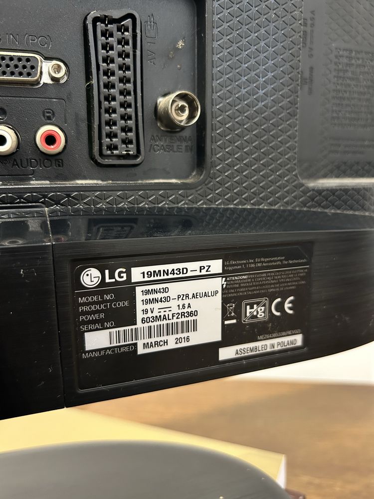 TV LG Led TV 18,5″ HDMI 19MN43D