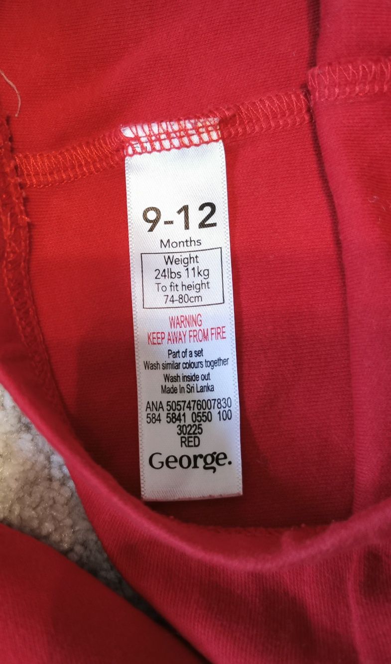 Piżamki chłopięce, 2 pack, George, roz 9-12 mcy