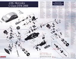 АМG Mercedes C-Class DTM 2008 Deagostini- Запчасти