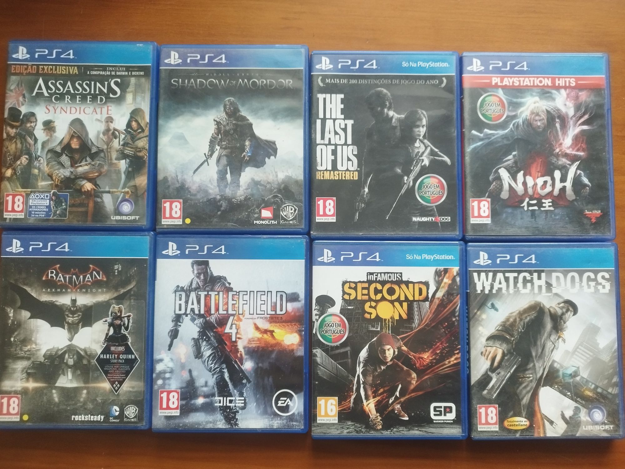 Vários Jogos PS4