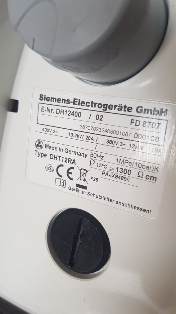 Podgrzewacz wody siemens DH12400, made in germany