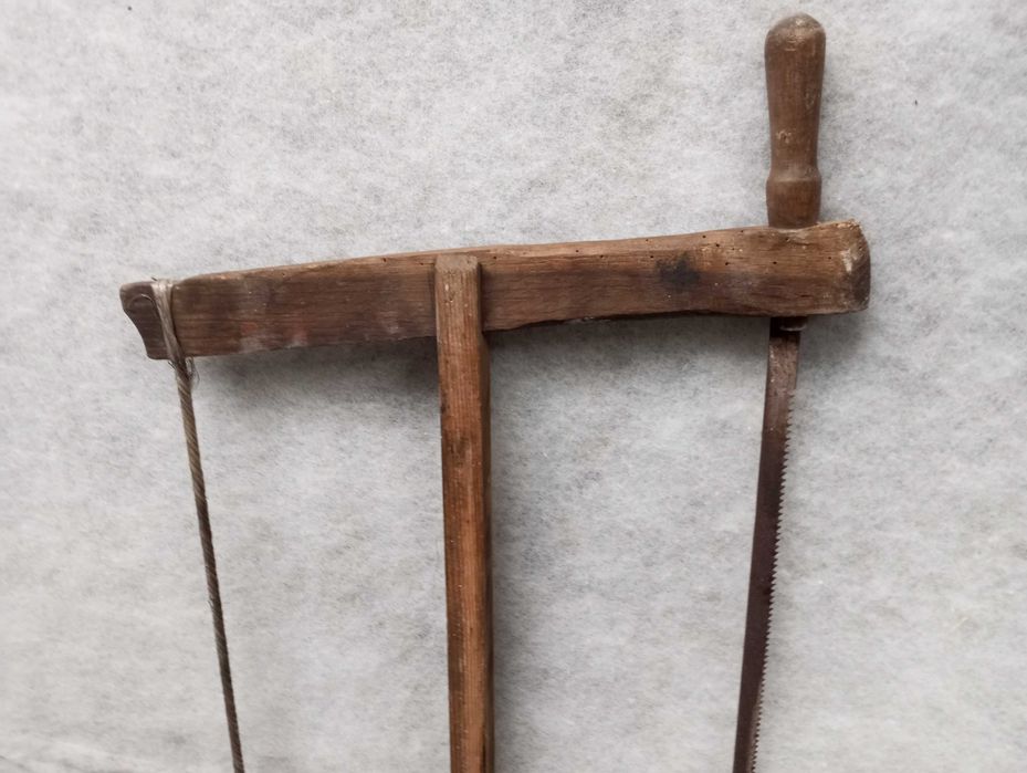 Piła ręczna do drewna ramowa stara