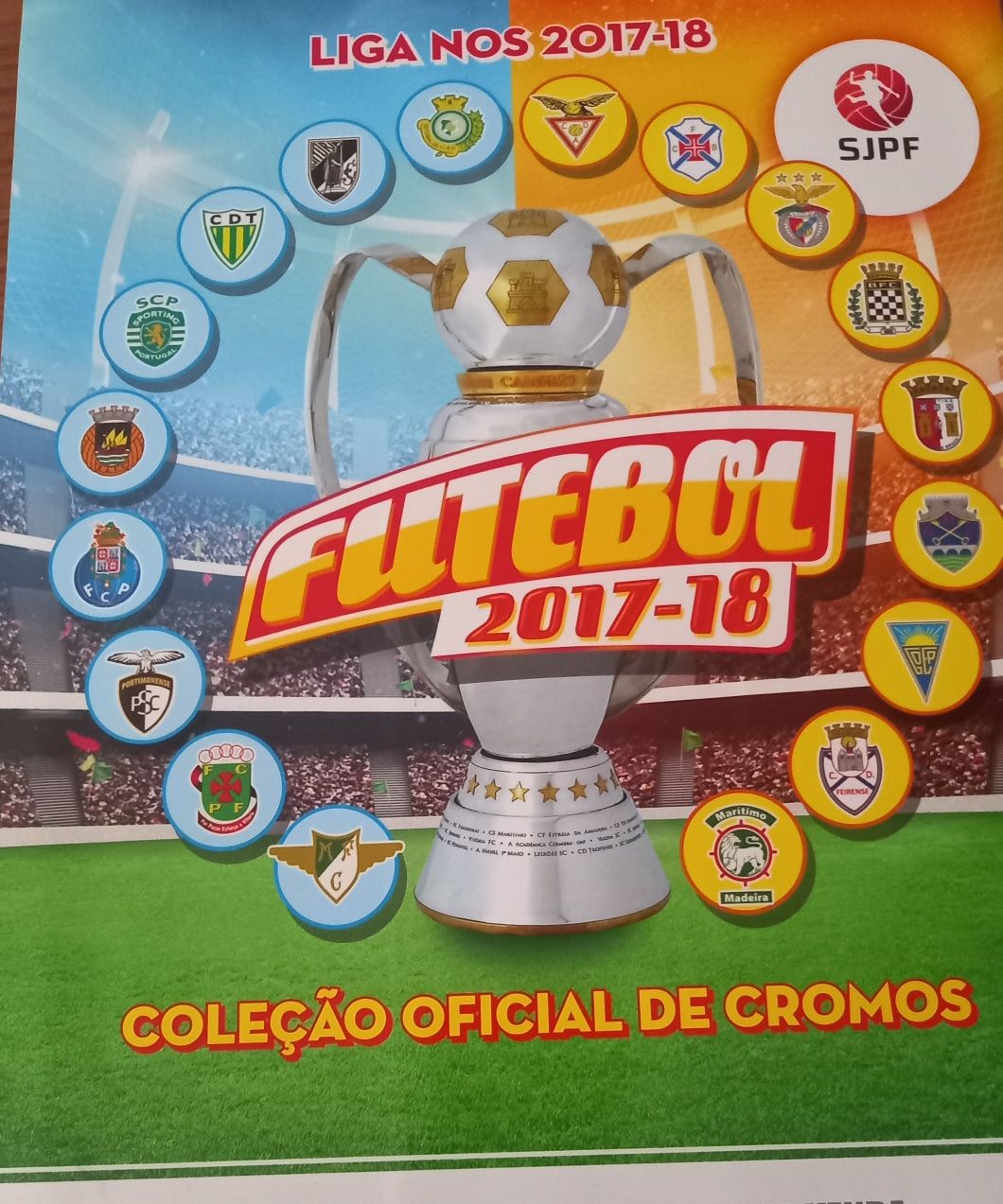 caderneta de cromos Liga Nos 2017/18 sem colagens