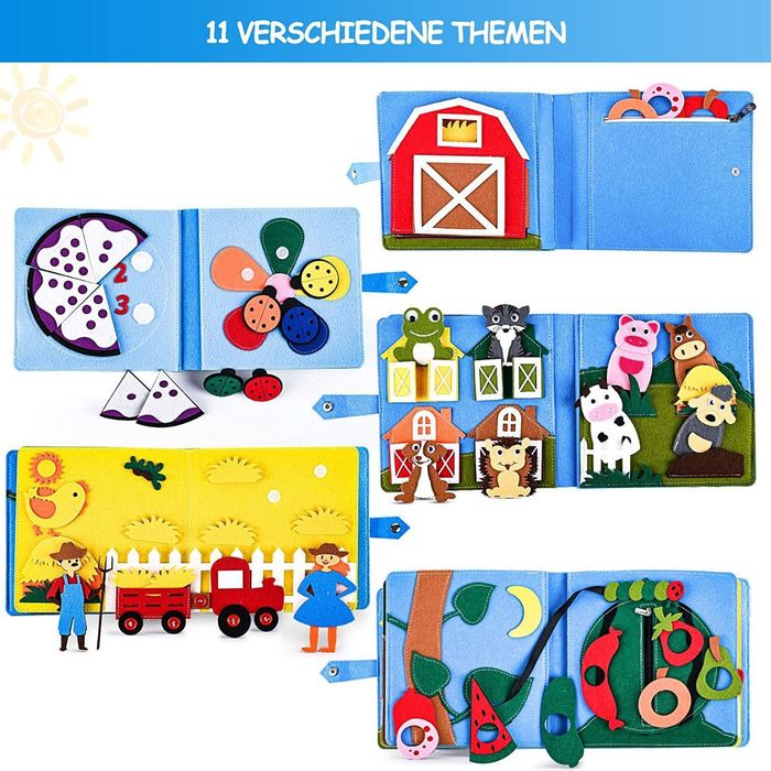 Бізібук книжечка ВЕЛИКА фетрова Ферма фабрична