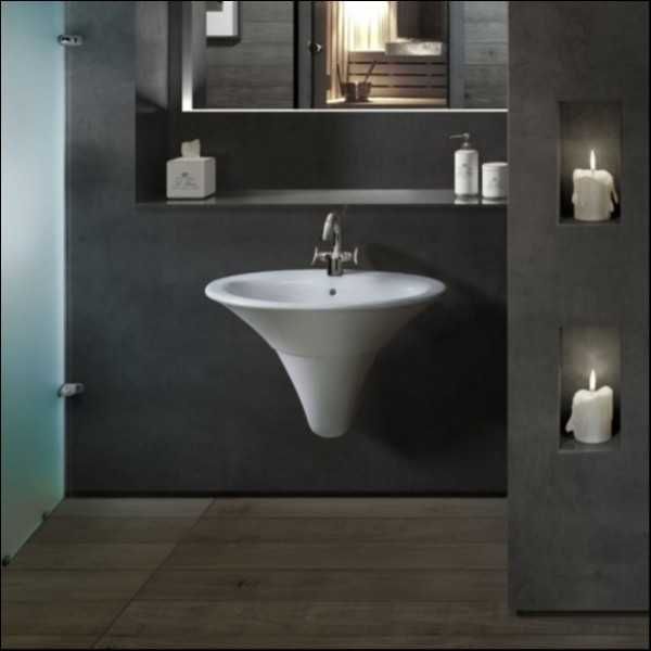 HATRIA Sculture Умывальник раковина белая 77см Италия/Villeroy&Boch/