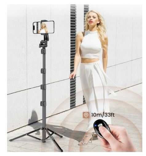 JOILCAN Statyw stojak do telefonu 177.8 cm z pilotem iOS / Android