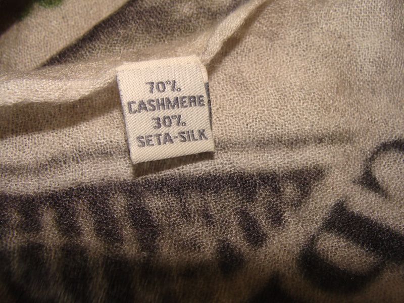 шаль платок ANDREA'S 1947 оригинал кашемир Италия 83Х196 см идеал