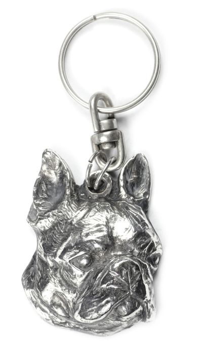 Boston Terrier brelok do kluczy posrebrzany Art-Dog