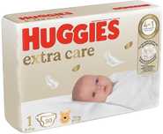 Підгузки Huggies Extra Care розмір 1 (2-5 кг), 50 шт