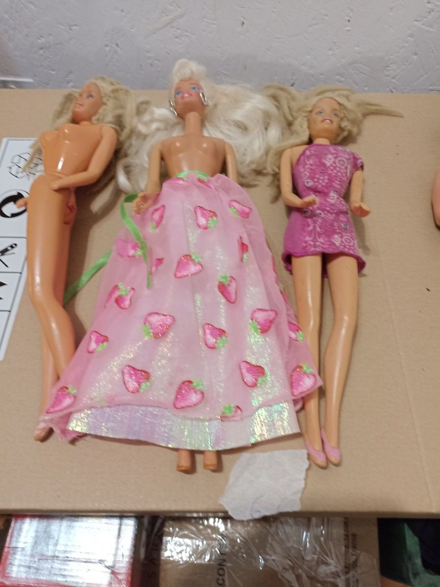 6 bardzo starych lalek Barbie i Ken roczniki 1959, 66,68
