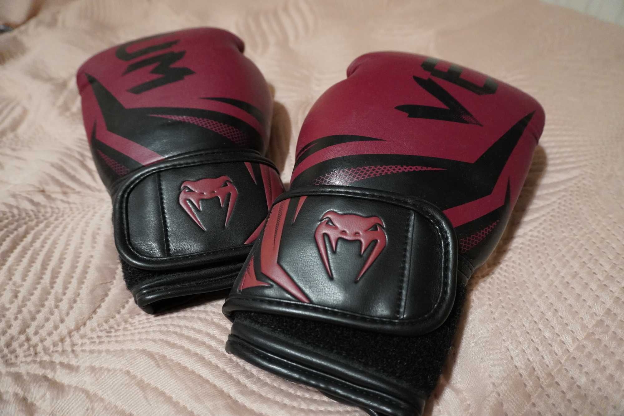 Rękawice bokserskie venum 3.0 bordo/czarny