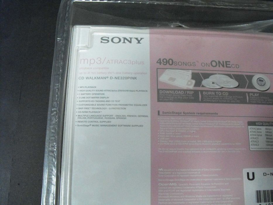 SONY MP3/ CD Walkman