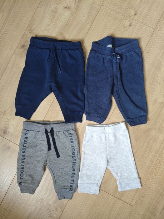 Paczka ubranek dla noworodka dla chłopczyka spodnie body rozmiar 56-62