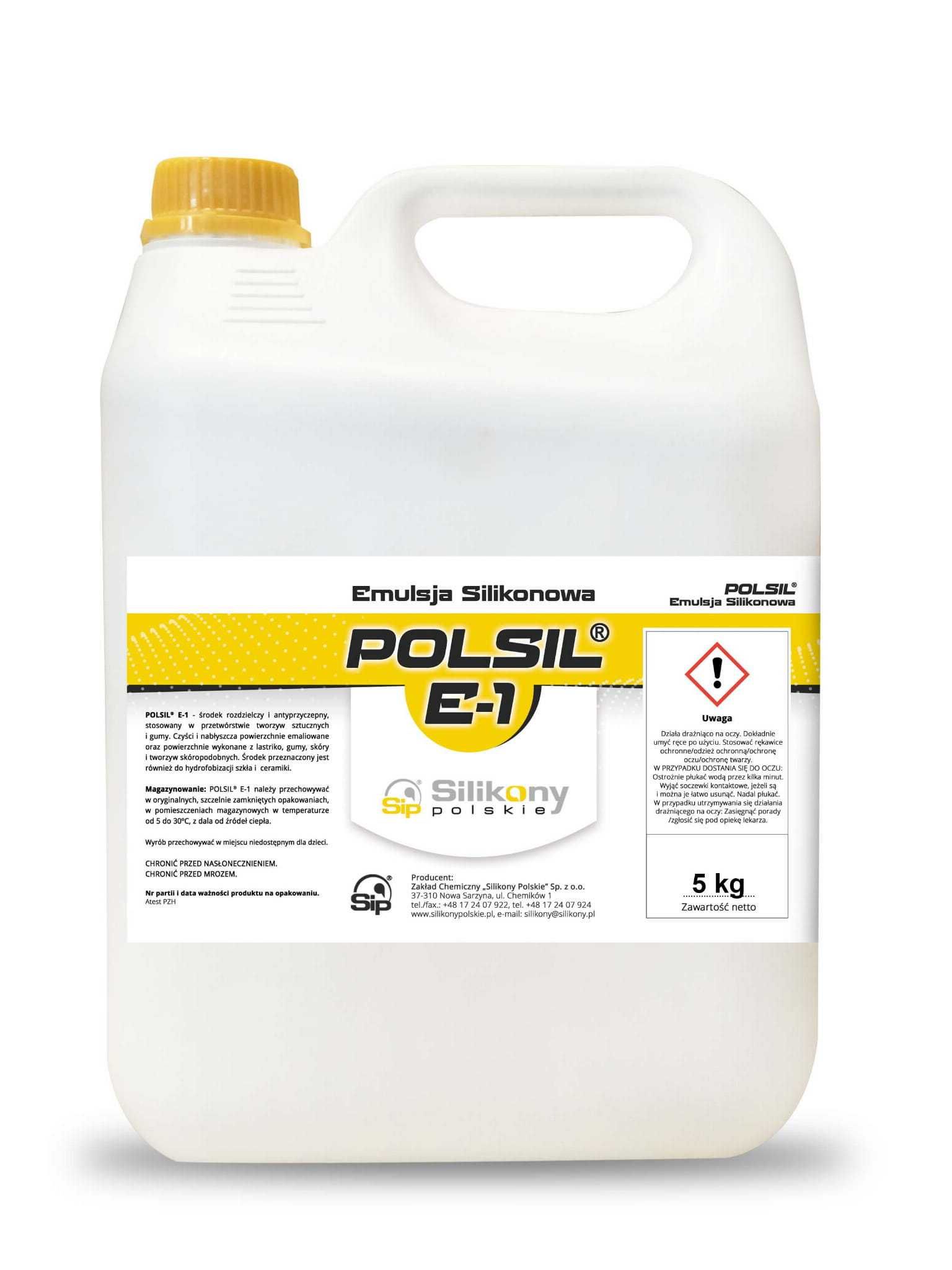 Polsil E-1 - Emulsja silikonowa 1, 5, 30kg