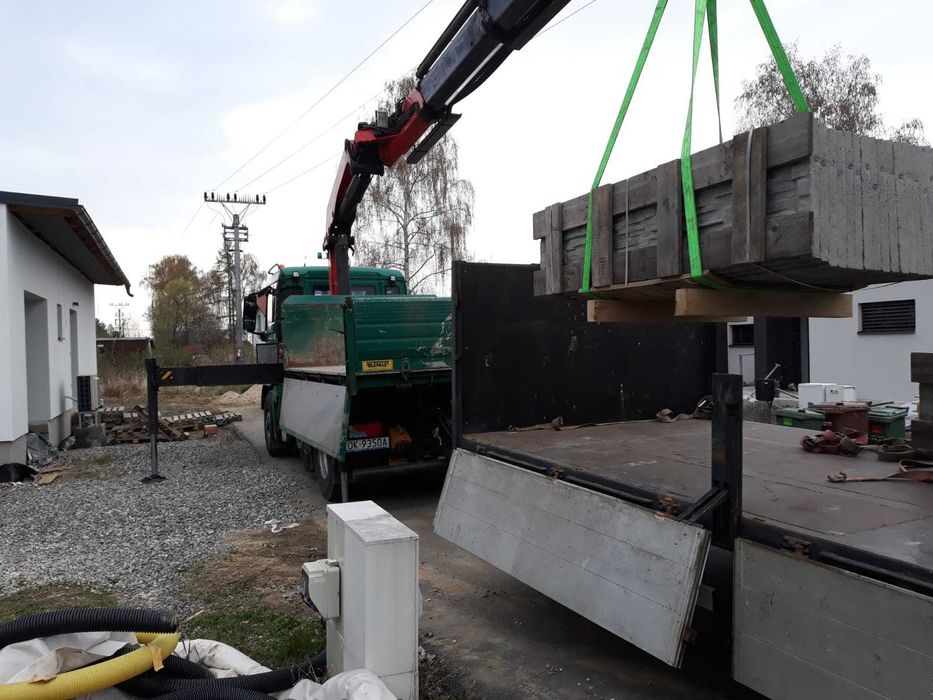 Usługi dźwigowe HDS, transport